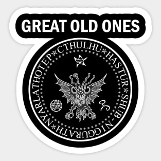 Seal of the Great Old Ones - White Sticker